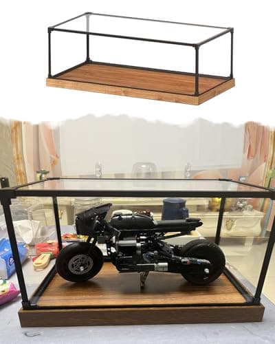 Image of Extra Long Acrylic Display Case Protectors with Black Frame, Visible Clear Dustproof Showcase for Collectibles Models Figures, Custom Sizes(75x70x70 cm/30x28x28 in)