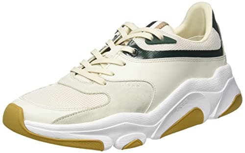 Image of BOSS Men's Asher_Runn_mx Sneaker, Open White120, 10 UK
