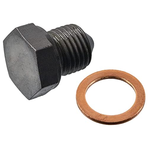 Image of febi bilstein 12281 Oil Drain Plug with seal ring, 1 unit