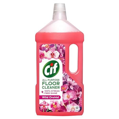 Image of Cif Wild Orchid Floor Cleaner residue-free surface cleaner for linoleum, vinyl and ceramic tiles 950 ml