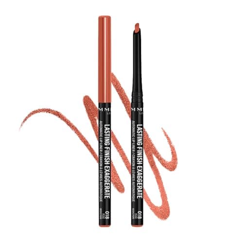 Image of Rimmel London Lasting Finish Exaggerate Lip Liners, 018 Rose Addiction, 4g