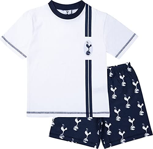 Image of Tottenham Hotspur F.C. Boys Pyjamas, Cotton Spurs Pjs, Official Football Pyjamas for Kids and Teenagers (9-10 Years, 9_years) White
