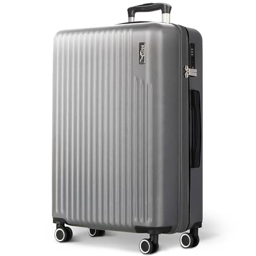 Image of LUGG 32inch Vacay Suitcase ABS Luggage with TSA Indent Lock, Aluminium Trolley Handle, 360° Spinner Wheels, Water-Resistant & Durable Material - Airline Compatible (86 x 31 x 58cm)