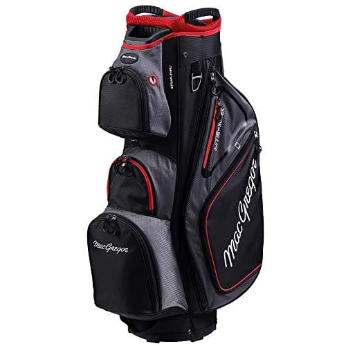 Image of MacGregor Golf VIP Deluxe 14-Way Trolley Bag, 9.5" Top, Black/Red