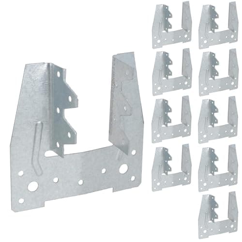 Image of 47mm Truss Clips Galvanised Brackets Fasteners Fixings Rafters to Wall Plates 10pc