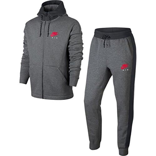 Image of Nike - Nike Tuta Uomo Cotone Felpato Grigia - S, Grey