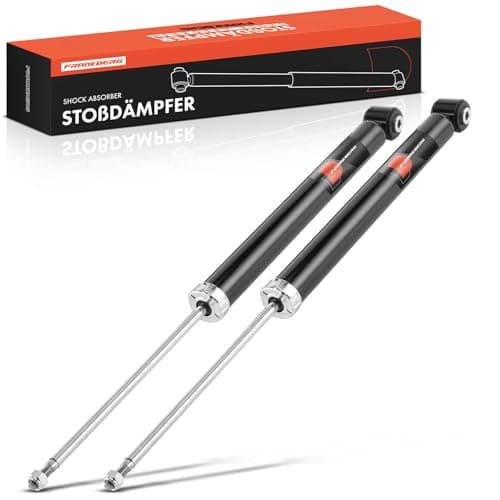 Image of Frankberg 2x Shock Absorber Strut Rear Left Right 649mm Gas pressure Compatible with Fox Hatchback 5Z1 5Z3 5Z4 2005-2011 Replace# 6Q0513025S, 6Q0513031AH