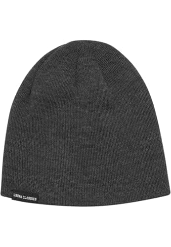 Image of Urban Classics Basic Beanie, Grau (Charcoal 91), One Size