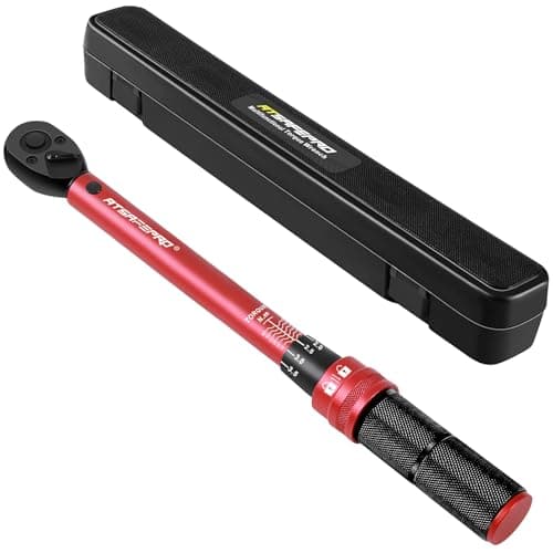 Image of ATsafepro Torque Wrench 3/8 Inch, Drive Click 5-60 Nm Torque Wrench Auto, Dual Direction Adjustable 72 Tooth Bike Torque Wrenches for Bike and Motorcycle Car Maintenance