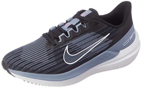 Image of NIKE Men's Air Winflo 9 Sneaker, Black/White-Ashen Slate-Pink Spell, 9.5 UK
