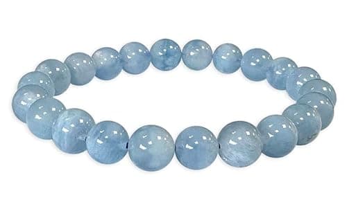 Image of TENET CRIGEMA Genuine Natural Stone Ball Bracelet, 6 mm, Stone, Amazonite