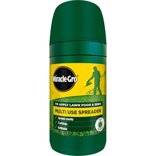 Image of Miracle-Gro Compact Lawn Spreader - for Seeding and Feeding Your Luscious Lawn, Green
