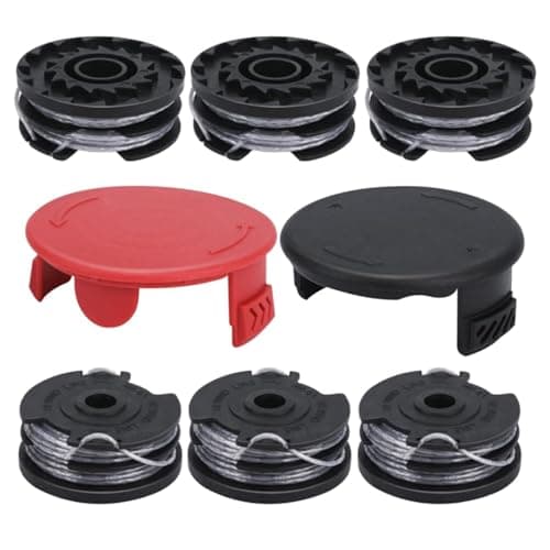 Image of COEWUR Strimmer Wire for Bosch ART 30-36 Li ART 24, 27, 30 Easygrasscut Grass Trimmer, 6 Strimmer Spools and 2 Covers