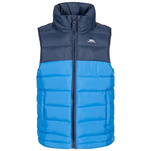 Image of Trespass Kids Padded Gilet Oskar - Lightweight Puffer Gilet, Quilted Padded Bodywarmer with Pockets, Boys Girls Water Repellent Gilet for Outdoors, Casual Walking Travel