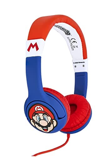 Image of OTL Technologies SM0762 Kids Headphones - Super Mario Wired Headphones for Ages 3-7 Years