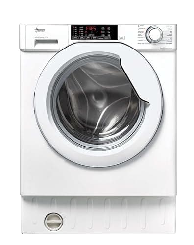 Image of Hoover, H-Wash 300 Integrated Washing Machine, 8 Kg Capacity, 1400 RPM, A Rated, Care Cycles, White, 60x53x82 cm - HBW 48TAMEJ-80, Access location Front Load