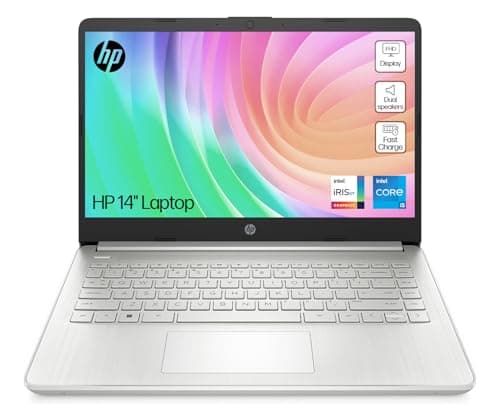 Image of HP 14" Laptop | Intel Core i5-1235U Processor | 8 GB RAM | 512 GB SSD | Intel Iris Xe Graphics | FHD Display | Up to 8hrs battery | Windows 11 | Dual Speakers | Natural Silver | 14s-dq5005sa
