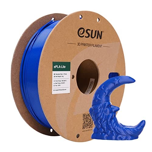 Image of eSUN PLA Filament 1.75mm, 3D Printer Filament PLA Dimensional Accuracy +/- 0.03mm, 1KG Spool (2.2 LBS) 3D Printing Materials for Most FDM 3D Printers,Blue