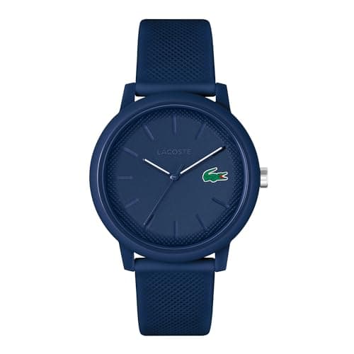 Image of Lacoste Analogue Quartz Watch for Men LACOSTE.12.12 Collection with Navy Blue Silicone Bracelet - 2011172