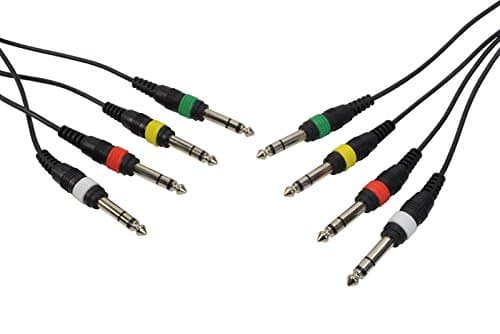 Image of Cobra Jack To Jack Stereo X 4 Patch Lead, 3 metres