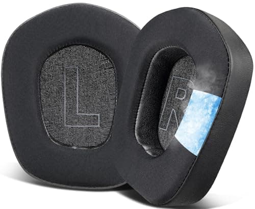 Image of SOULWIT Cooling Gel Professional Earpads Replacement for Logitech G733 G335 G535 Lightspeed Wireless Gaming Headset, Ear Pads Cushions with Comfort Noise Isolation Foam - Black