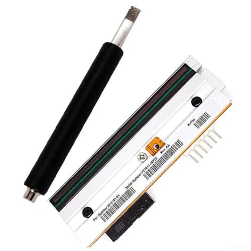 Image of Thermal Printer Printhead and Platen Roller for Datamax I-4206 I-4208, 203 DPI Print Head Assembly PHD20-2181-01 with Roller