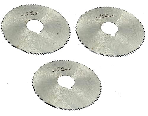 Image of Pack of 3 Pcs Slitting Saw Cutting HSS M2 Blades-Keyway Hole