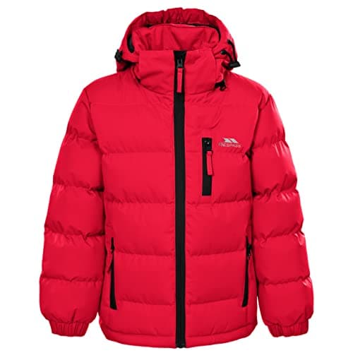 Image of Trespass Boys Padded Jacket Tuff X - Water Resistant & Windproof Puffer Coat, Autumn Winter Hooded Jacket for School & Outdoor, Kids Puffer Jacket with Pockets