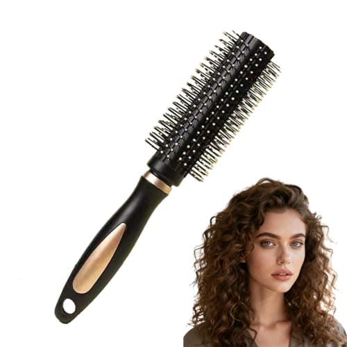 Image of Wemoralix Round Hair Brush for Quick Blow Drying & Styling, Curling & Smoothing for All Hair Types, Ergonomic Handle