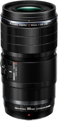 Image of OM SYSTEM M.Zuiko Digital ED 90mm F3.5 Macro IS PRO tele-macro lens, Micro Four Thirds water-resistant lens, compatible with Olympus and Panasonic MFT cameras, capable of ultra-macro magnification
