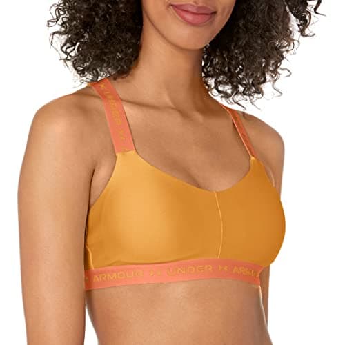 Image of Under Armour Womens Crossback Low Impact Sports Bra Yellow L