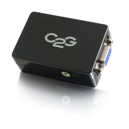 Image of C2G/Cables to Go 40714 Pro HDMI Female to VGA Female and Audio Female Adapter Converter