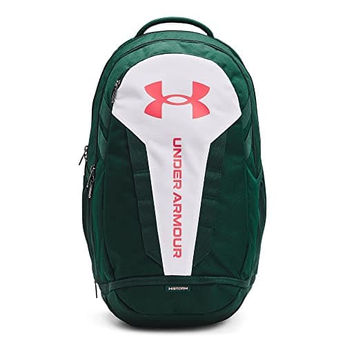 Image of Under Armour Hustle 5.0 Backpack, (330) Intensity/White/Blitz Red, One Size Fits All