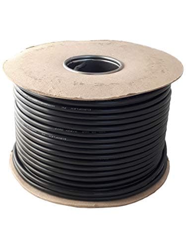 Image of Ali's DIY 2 Core Round Black Flex Flexible Cable 3182Y 0.75 mm - 10 metre Cut Length