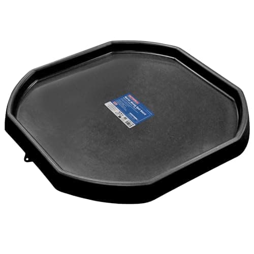 Image of Faithfull Mortar Mixing Spot Board, Builders Tray for Cement, Plaster or Concrete - 980mm x 980mm – Black