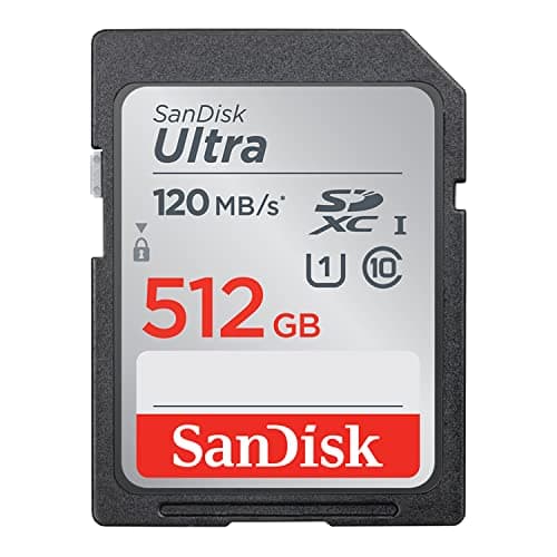 Image of SanDisk 512GB Ultra SDXC card up to 120 MB/s UHS-I Class 10 U1
