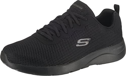 Image of Skechers Dynamight 2.0 Rayhill Men's Trainers, Black Mesh Pu Trim, 6 UK