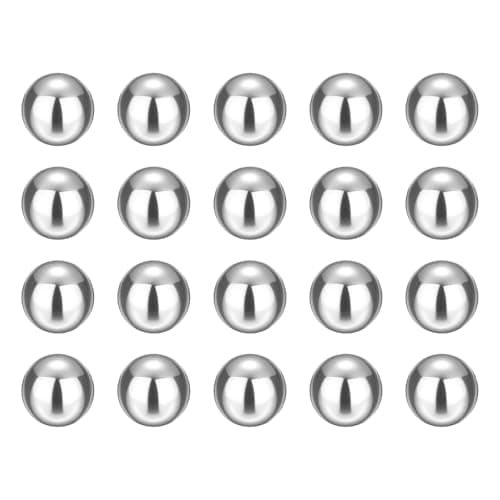Image of sourcing map 20pcs Precision Balls 16mm Diameter G25 Solid Chrome Steel Bearing Balls for Ball Bearing, Machinery, Automotive, and DIY (Mirror Finish)