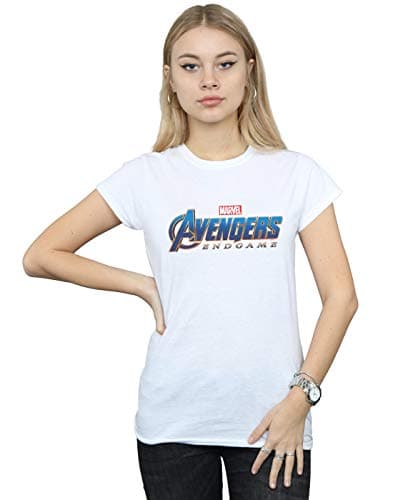 Image of Marvel Women's Avengers Endgame Logo T-Shirt White XX-Large
