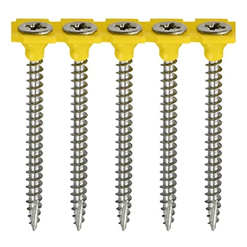 Image of TIMco 4050CLASSCOL Collated Classic A2 Stainless Steel Screw 4.0 x 50 - Pack of 1000