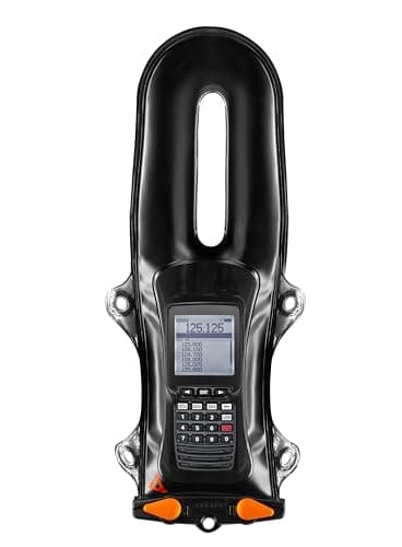 Image of Aquapac Waterproof Pro Harness VHF Radio Case, 2 Way Radio Pouch, 3 Way Harness, Made in The UK, 5 Year Warranty, Eco Friendly, Professional