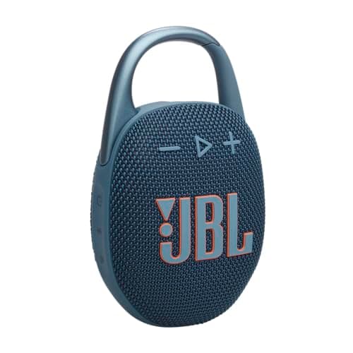 Image of JBL Clip 5 Ultra-Portable Bluetooth Speaker with Integrated Carabiner, Big JBL Pro Sound, PlaytimeBoost, Waterproof Design and 12-Hour Playtime, Blue