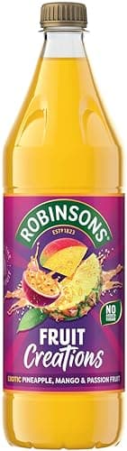 Image of Robinsons Fruit Creations, Real Fruit Squash, Low Calorie, Exotic Pineapple, Mango and Passion Fruit, 1 Litre