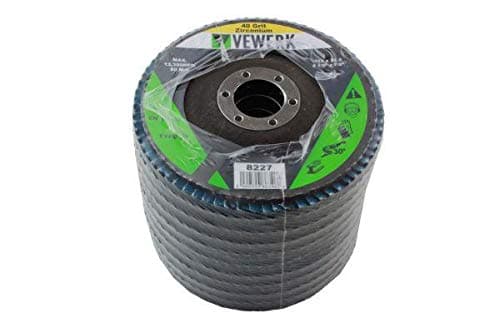 Image of VEWERK Flap Discs 40 Grit Zirconium 115 X 22.2 Pack of 10 8227
