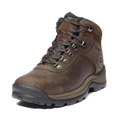 Image of Timberland Men's Flume Mid Waterproof Hiking Boot, Dark Brown-NEW 2024, 10.5 Wide