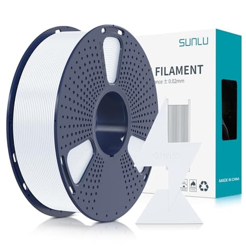 Image of SUNLU High Speed PLA Filament 1.75mm, Up to 600mm/s Fast Printing, High Flow Speedy, Dimensional Accuracy +/- 0.02mm, 1KG White