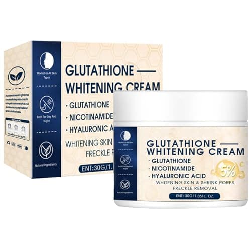 Image of Glutathione Brightening Face Cream,Glutathione Anti-Aging Face Cream,Glutathione Skin-Lightening-Cream,Facial Dark Spots Remover,Glutathione Whitening-Cream,Glutathione Hydrating & Whitening Cream,30G
