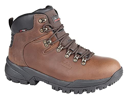 Image of Johnscliffe Canyon Unisex Leather Hiking Boots Conker Brown UK 10