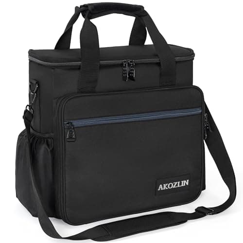 Image of AKOZLIN Padded Mixer Gig Bag DJ Controller Travel Shoulder Bag Case 13"X13"X5.5"Fit for MG06, AG03, MG10X, Mix8, ProFX8 and More Equipment