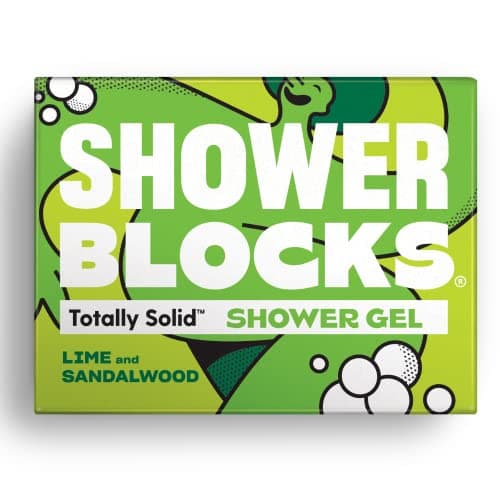 Image of Shower Blocks - Lime & Sandalwood Solid Shower Gel | Plastic, Cruelty and Paraben Free | Vegan | Moisturising Body Soap For The Shower